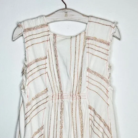 Free People Cactus Flower Mini Dress Size Small Boho Embroidered - Picture 8 of 8